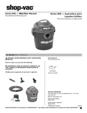 Shop-Vac 85S Serie Guia De Inicio Rapido