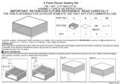 SUNVILLA 2127167 Instrucciones De Ensamblado, Uso Y Cuidado