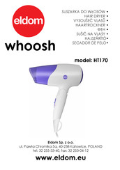 Eldom whoosh HT170 Manual De Instrucciones