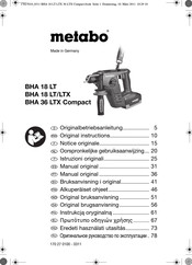 Metabo BHA 36 LTX Compact Manual Original