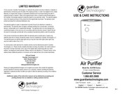 Guardian Technologies AC4700 Serie Instrucciones De Uso Y Cuidado