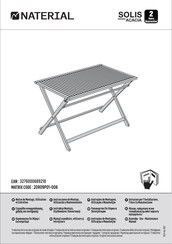 Naterial SOLIS ACACIA 20R09P01-006 Instrucciones De Montaje