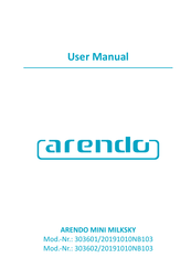 ARENDO 303601 Manual De Instrucciones