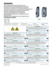 Siemens 3VA51 ED1 Serie Instructivo