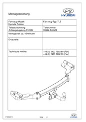 Hyundai 9999Z-040528 Instrucciones De Montaje