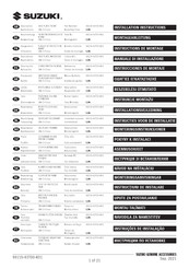 Suzuki 99115-63T00-K01 Instrucciones De Montaje