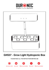 Duronic GHS37 Manual De Instrucciones