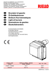 Riello RG1F Instrucciones De Instalación, Montaje Y Funcionamiento