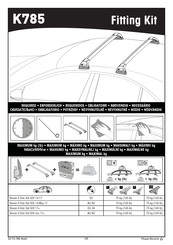 Yakima K785 Manual De Instrucciones