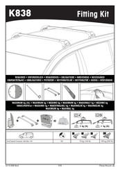 Yakima K838 Manual De Instrucciones