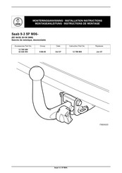 Saab 12 795 099 Instructions De Montage