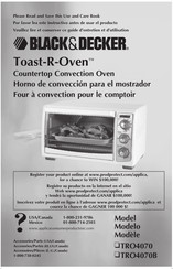 BLACK&DECKER Home Toast-R-Oven TRO4070B Manual De Instrucciones