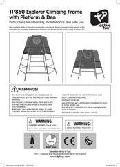 TP Toys active fun Explorer TP850 Instrucciones De Montaje, Mantenimiento Y Uso Seguro