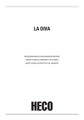 Heco LA DIVA Manual Del Propietário