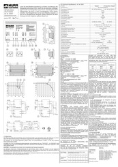 Murr Elektronik MPS20-230/24 Instrucciones De Montaje