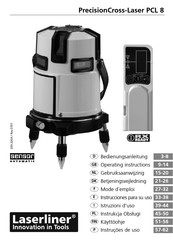 LaserLiner PrecisionCross-Laser PCL 8 Manual De Instrucciones