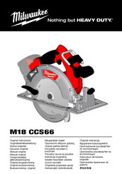 Milwaukee M18 CCS66 Manual Original