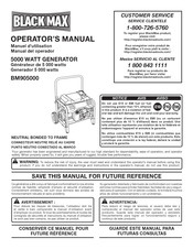 Black Max BM905000 Manual Del Operador