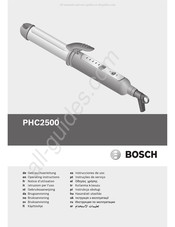 Bosch PHC 2500 Instrucciones De Uso