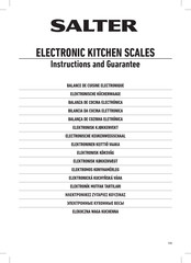 Salter 1234 Instrucciones Y Garantía