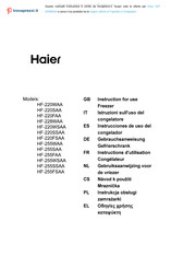 Haier HF-220WSAA Instrucciones De Uso