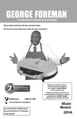 George Foreman GR144 Manual De Instrucciones