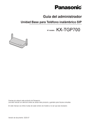 Panasonic KX-TGP700 Guía Del Administrador