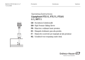 Endress+Hauser Liquiphant FTL81 Instrucciones De Operación