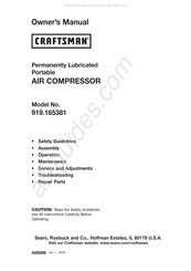 Craftsman 919.165381 Manual Del Usuario