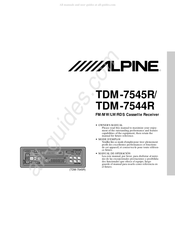 Alpine TDM-7545R Manual Del Propietário