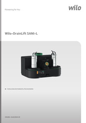 Wilo DrainLift SANI-L Instrucciones De Instalación Y Funcionamiento