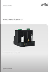 Wilo DrainLift SANI-XL.21T/4C Instrucciones De Instalación Y Funcionamiento
