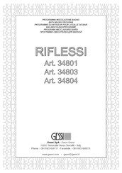 Gessi RIFLESSI 34803 Manual Del Usuario