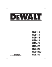 DeWalt D28750 Traducido De Las Instrucciones Originales