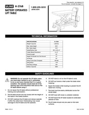 Uline H-3768 Manual De Instrucciones