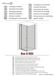 Radaway Eos II KDJ Instrucciones De Ensamblaje