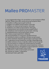 Thuasne Malleo PROMASTER Manual De Instrucciones