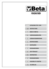 Beta 1926SD Instrucciones