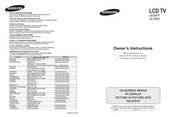 Samsung LE52F9 Instrucciones Del Propietario