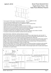 West Elm Boxes Planes Bookshelf Short Instrucciones De Ensamblaje