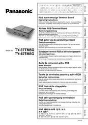 Panasonic TY-37TM5G Manual De Instrucciones