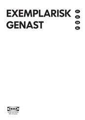 IKEA GENAST Manual Del Usuario