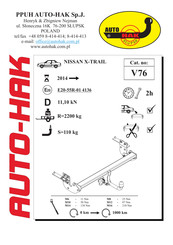 AUTO-HAK V76 Manual De Instrucciones