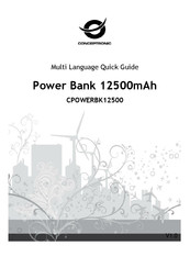 Conceptronic CPOWERBK12500 Guía Rápida En Varios Idiomas