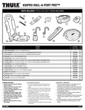 Thule HULL-A-PORT PRO 835PRO Guia De Inicio Rapido