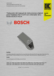 Kettler Bosch Pro Belt Manual De Instrucciones