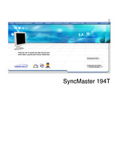 Samsung SyncMaster 194T Manual De Instrucciones