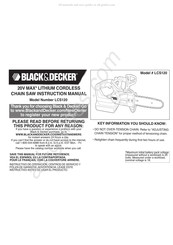 Black and Decker LCS120 Manual De Instrucciones
