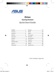 Asus Orion Guia De Inicio Rapido