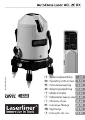 LaserLiner AutoCross-Laser ACL 2C RX Manual De Instrucciones